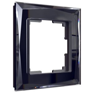 Рамка стеклянная Werkel Diamant на 1 пост Черный W0011208