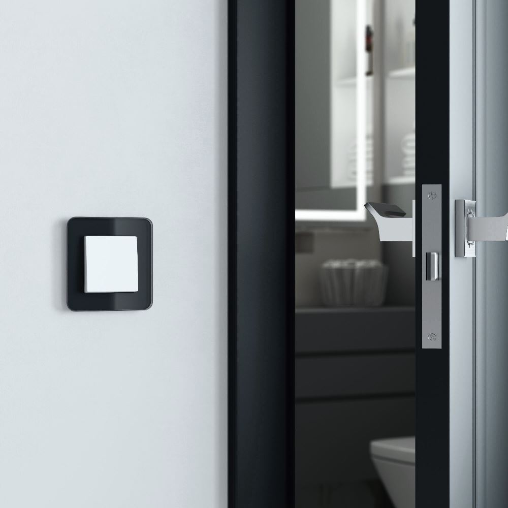 Рамка стеклянная Werkel Elite на 1 пост Черный W0012448 — изображение 2