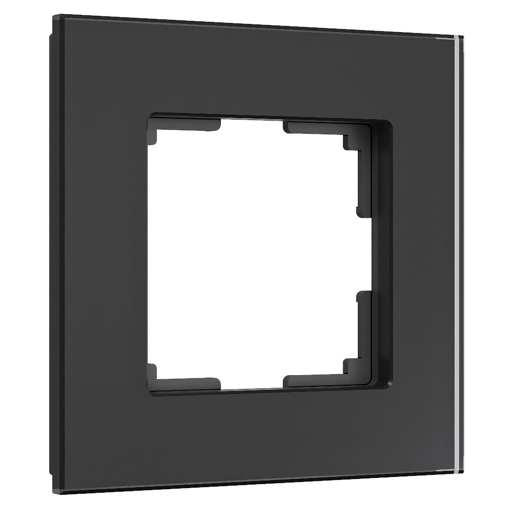 Рамка стеклянная Werkel Senso на 1 пост soft-touch Черный W0013108