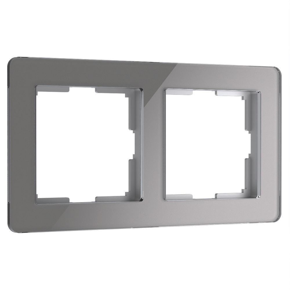 Рамка акриловая Werkel Acrylic на 2 поста Графит W0022704