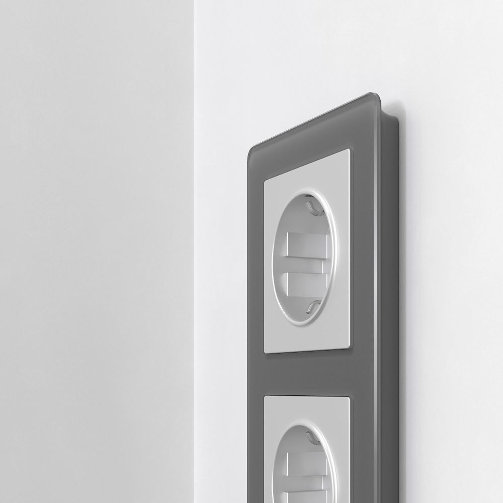 Рамка акриловая Werkel Acrylic на 2 поста Графит W0022704 — изображение 2