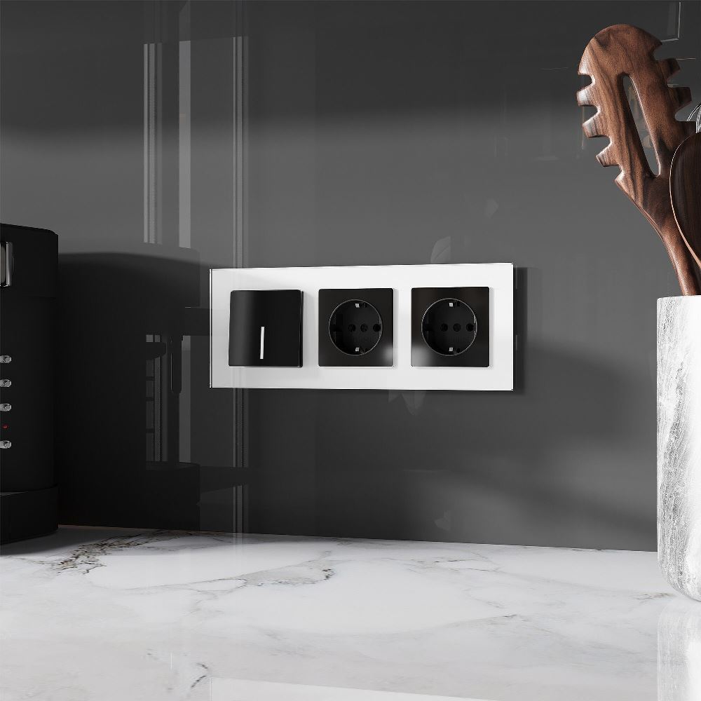 Розетка встраиваемая Werkel с заземлением Черный W1171048 — изображение 2