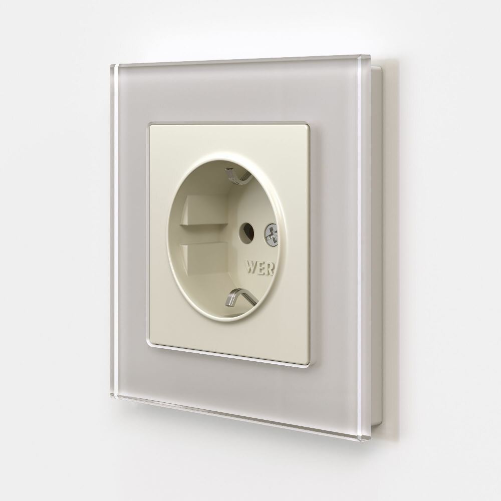 Розетка встраиваемая Werkel с заземлением Айвори матовый W1171062 — изображение 2