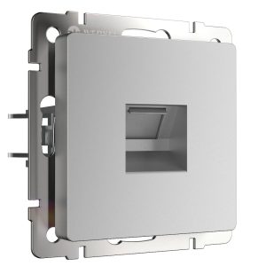 Розетка встраиваемая Ethernet Werkel RJ-45 Серебряный W1181006