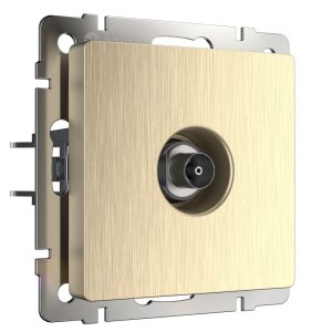 ТВ-розетка встраиваемая оконечная Werkel Шампань рифленый W1183010