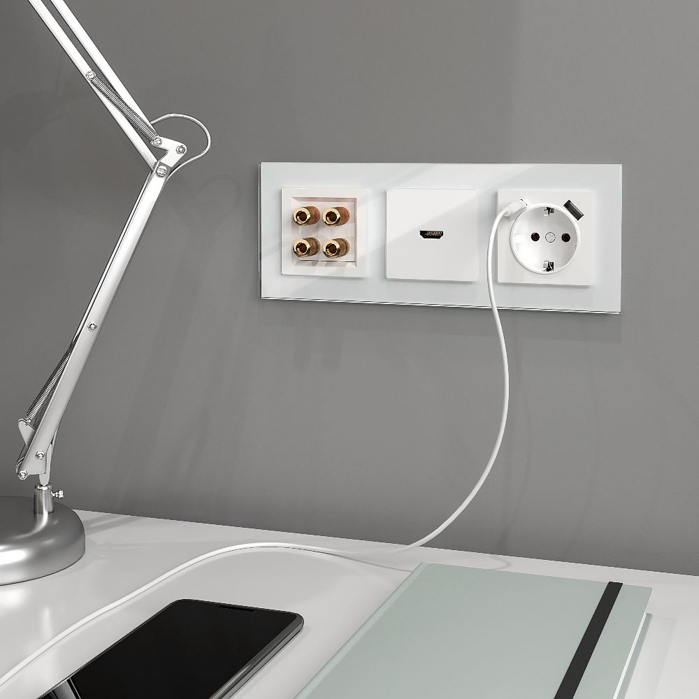 Акустическая розетка встраиваемая Werkel Белый W1185001 — изображение 3