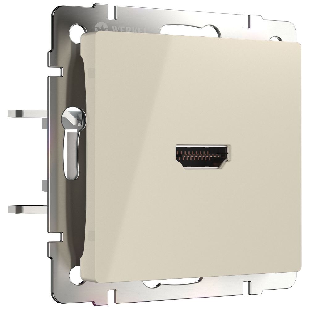 Розетка встраиваемая HDMI Werkel Слоновая кость W1186003