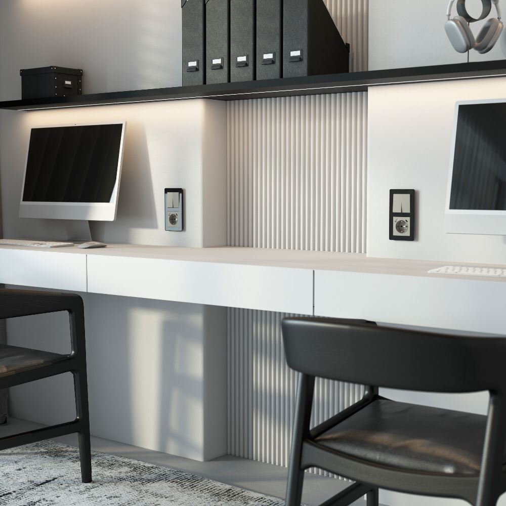 Розетка встраиваемая Werkel с заземлением, шторками и USB тип A+C Дымчатый W1271704 — изображение 2