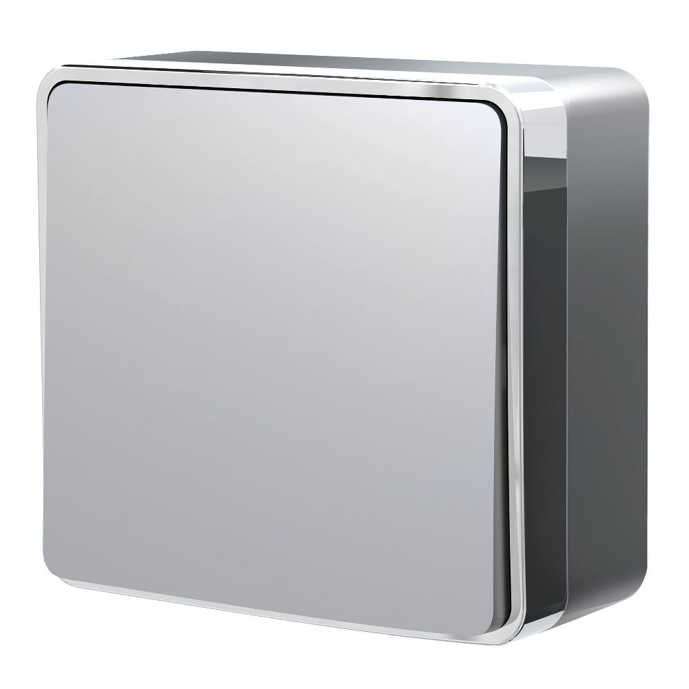 Выключатель одноклавишный встраиваемый проходной Werkel Gallant Cеребряный W5012006