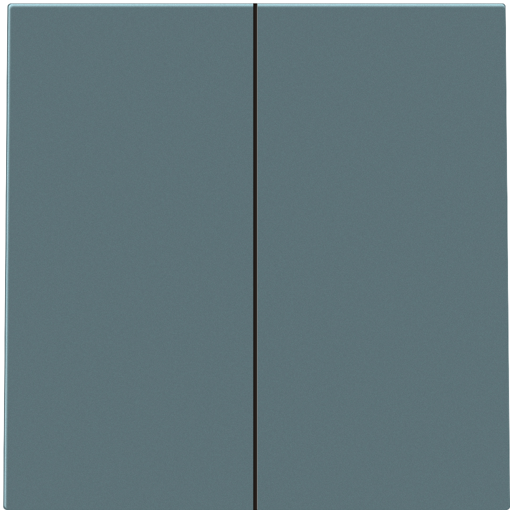 Выключатель двухклавишный встраиваемый проходной Donel R98 Изумруд матовый DA10800-DA29539 — изображение 2