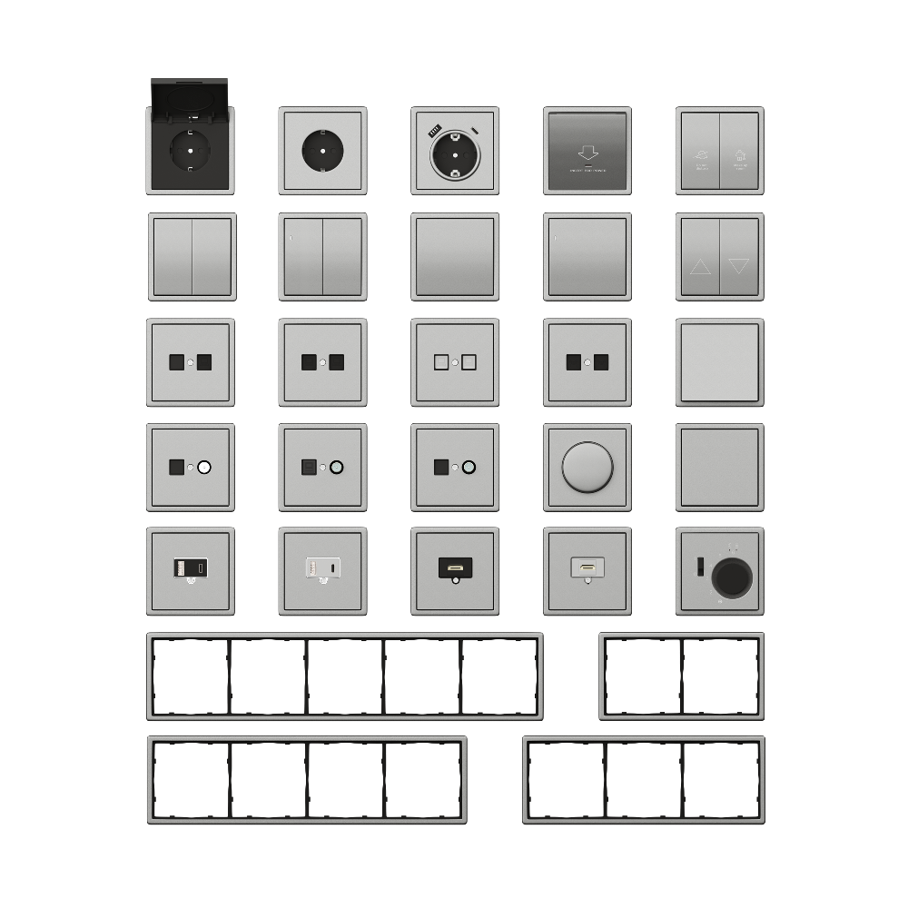 Розетка встраиваемая двойная Ethernet Donel R98 Metal RJ45 (cat.6/ClassE-8) Благородная сталь DA16600-DA869ES — изображение 3