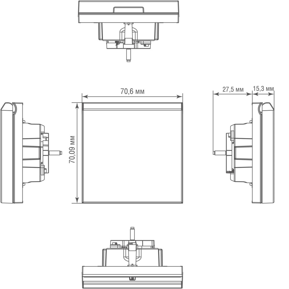 Розетка встраиваемая Donel R98 Metal Schuko с заземлением и крышкой на клеммах Никель DA19900-DA520NB — изображение 7