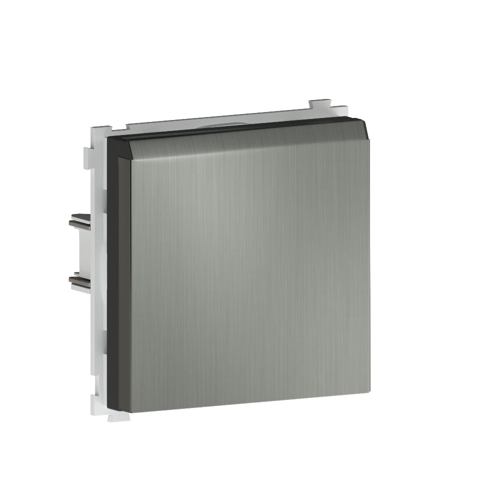 Розетка встраиваемая Donel R98 Metal Schuko с заземлением и крышкой на клеммах Никель DA19900-DA520NB — изображение 2