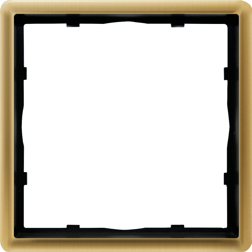 Рамка из металла Donel R98 Metal на 1 пост Золото матовое DA211BR