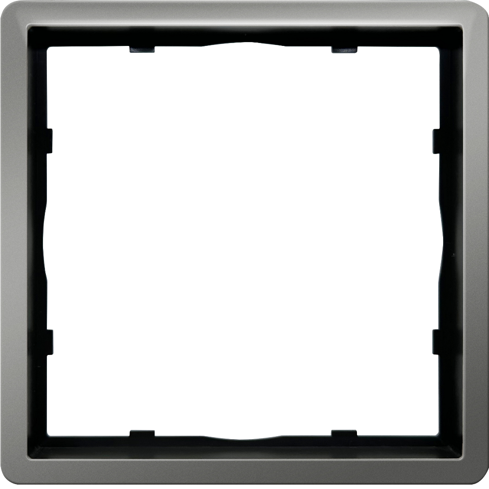 Рамка из металла Donel R98 Metal на 1 пост Благородная сталь DA211ES