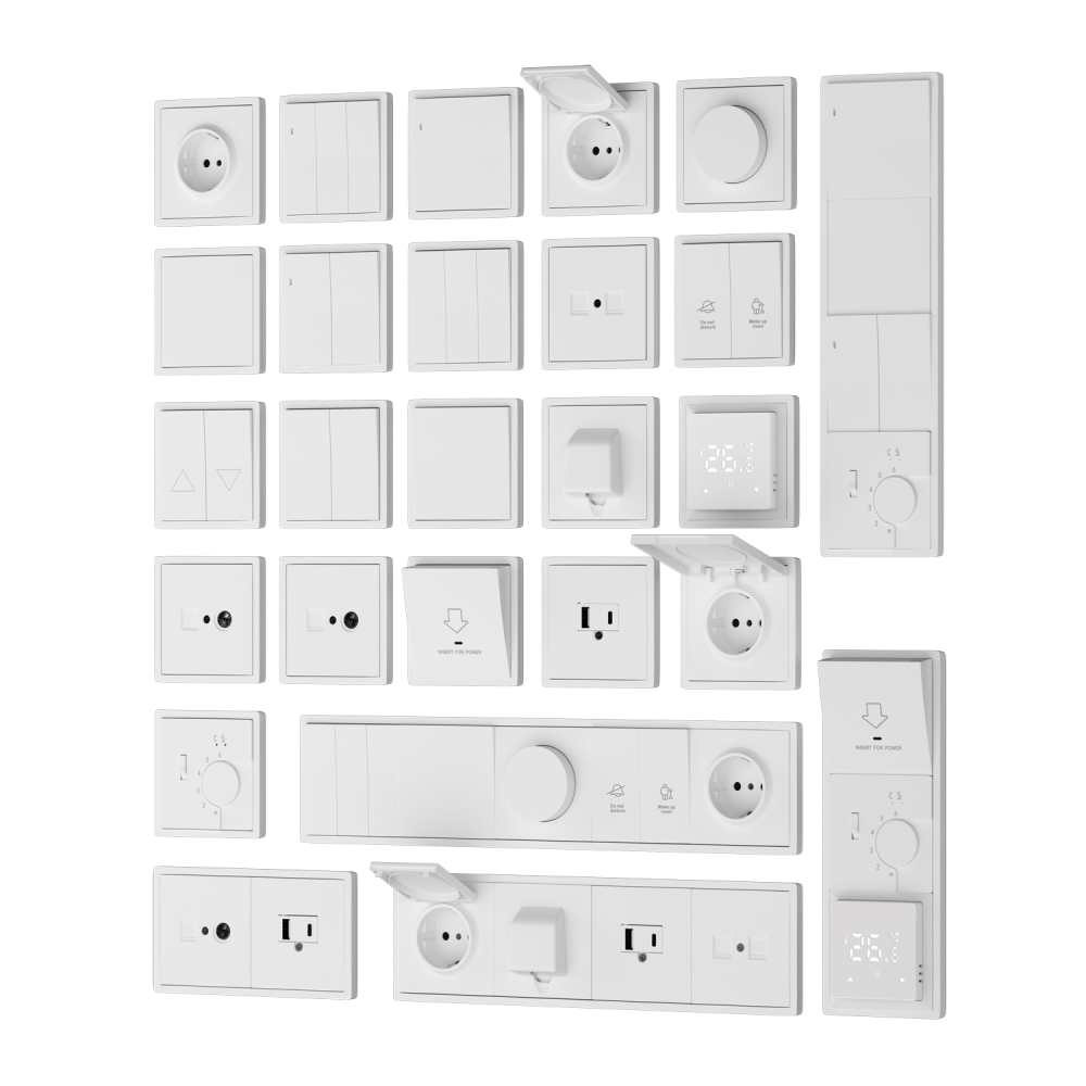 Рамка пластиковая Donel R98 на 2 поста Белый матовый DA21233 — изображение 2