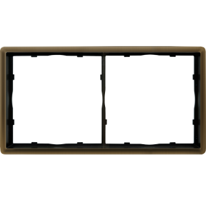 Рамка из металла Donel R98 Metal на 2 поста Латунь DA212ME