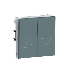 Выключатель жалюзи встраиваемый Donel R98 с блокировкой Изумруд матовый DA25800-DA29439