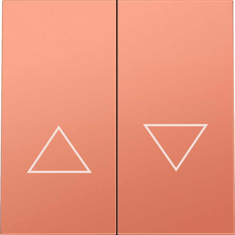 Выключатель жалюзи встраиваемый Donel R98 с блокировкой Коралл матовый DA25800-DA29445 — изображение 2