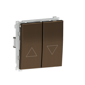 Выключатель жалюзи встраиваемый Donel R98 Metal с блокировкой Латунь DA25800-DA294ME