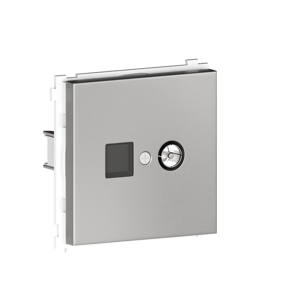 ТВ-розетка встраиваемая оконечная Donel R98 Metal Благородная сталь DA30100-DA879ES