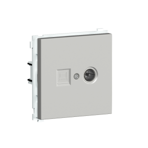 Розетка встраиваемая комбинированная Donel R98 RJ45+ SAT Белый глянцевый DA30600-DA88903