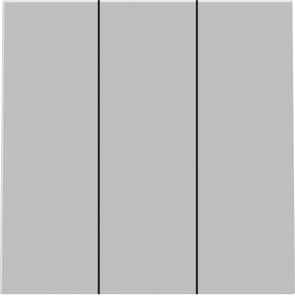 Выключатель трехклавишный встраиваемый Donel R98 звонкового типа Серый матовый DA35100-DA29340 — изображение 2