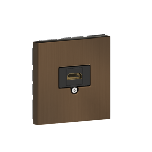 Розетка встраиваемая HDMI Donel R98 Metal 2.0a Латунь STRS20A-DA276ME