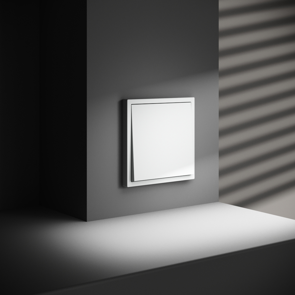 Выключатель одноклавишный встраиваемый Voltum S70 Белый матовый VLS010102 — изображение 4