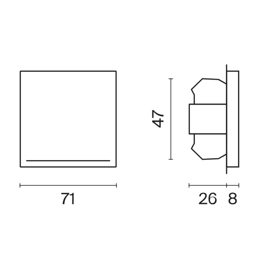 Выключатель одноклавишный встраиваемый Voltum S70 с подсветкой Шелк VLS010204 — изображение 6