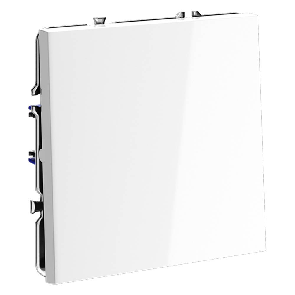 Выключатель одноклавишный встраиваемый проходной Voltum S70 Белый Глянцевый VLS010301 — изображение 2