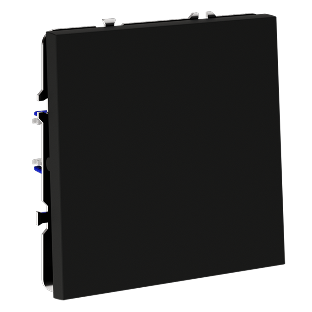 Выключатель одноклавишный встраиваемый проходной Voltum S70 Черный матовый VLS010308 — изображение 2