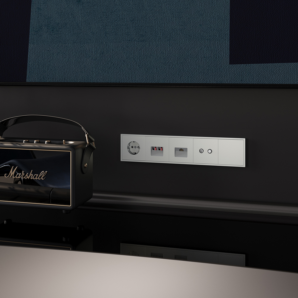 Розетка встраиваемая Ethernet Voltum S70 RJ45 cat.6 Сталь VLS060105 — изображение 5