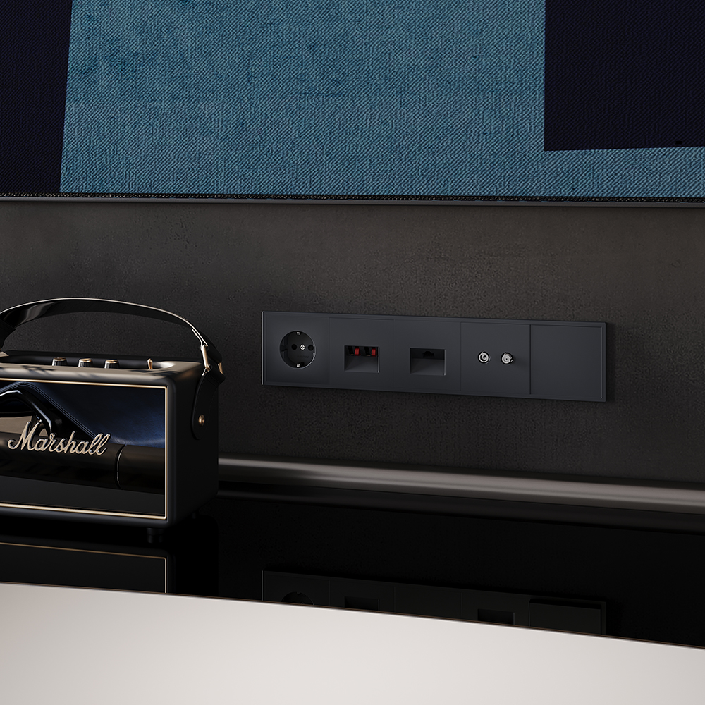 Розетка встраиваемая Ethernet Voltum S70 RJ45 cat.6 Графит VLS060107 — изображение 5