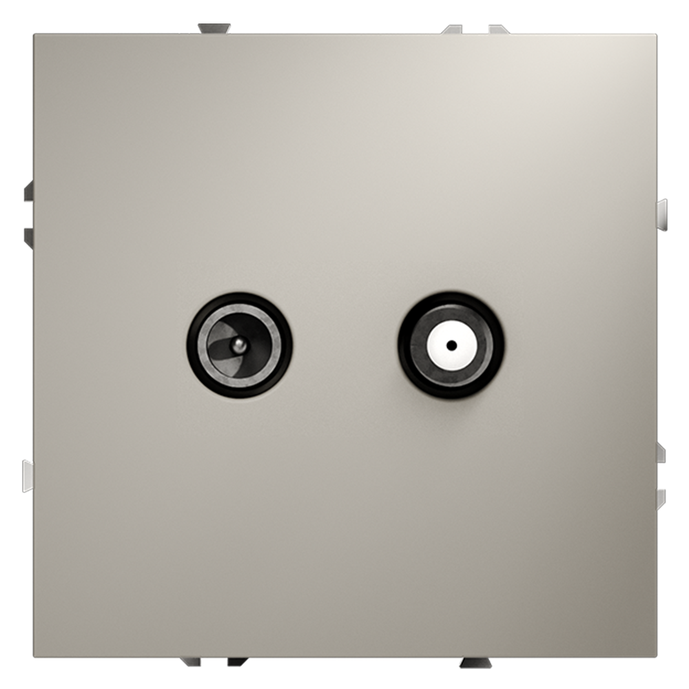 Розетка встраиваемая TV-SAT Voltum S70 оконечная Кашемир VLS060403