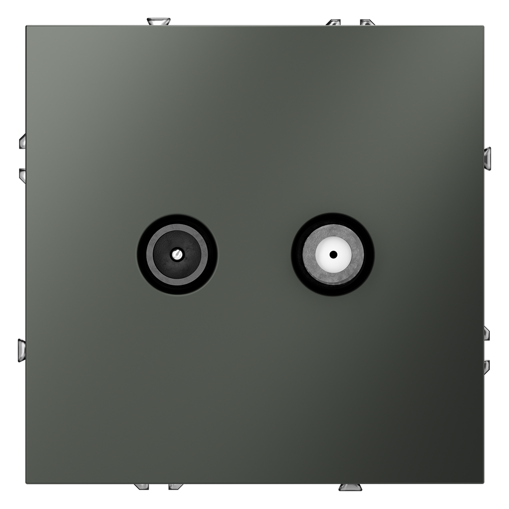 Розетка встраиваемая TV-SAT Voltum S70 оконечная Титан VLS060406