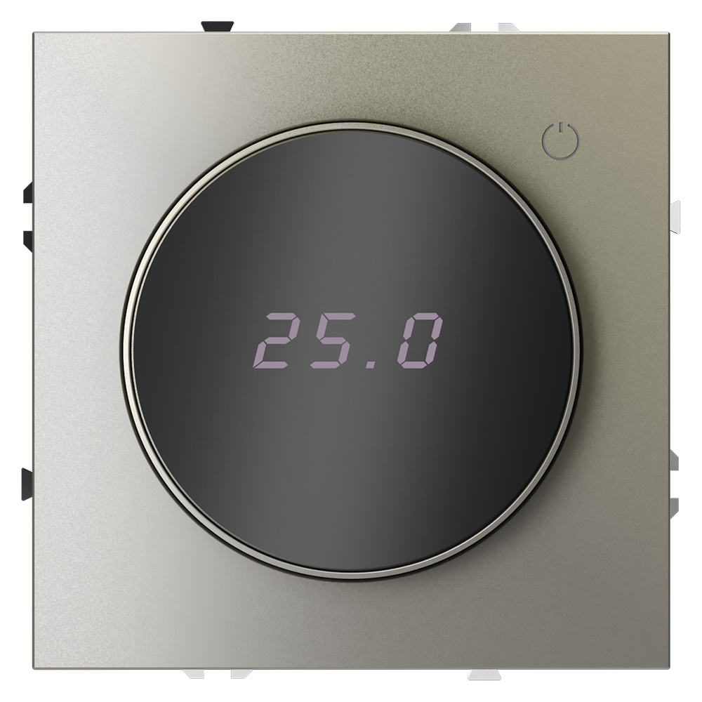 Терморегулятор электронный Voltum S70 с индикацией и датчиком, для теплого пола Шелк VLS070104