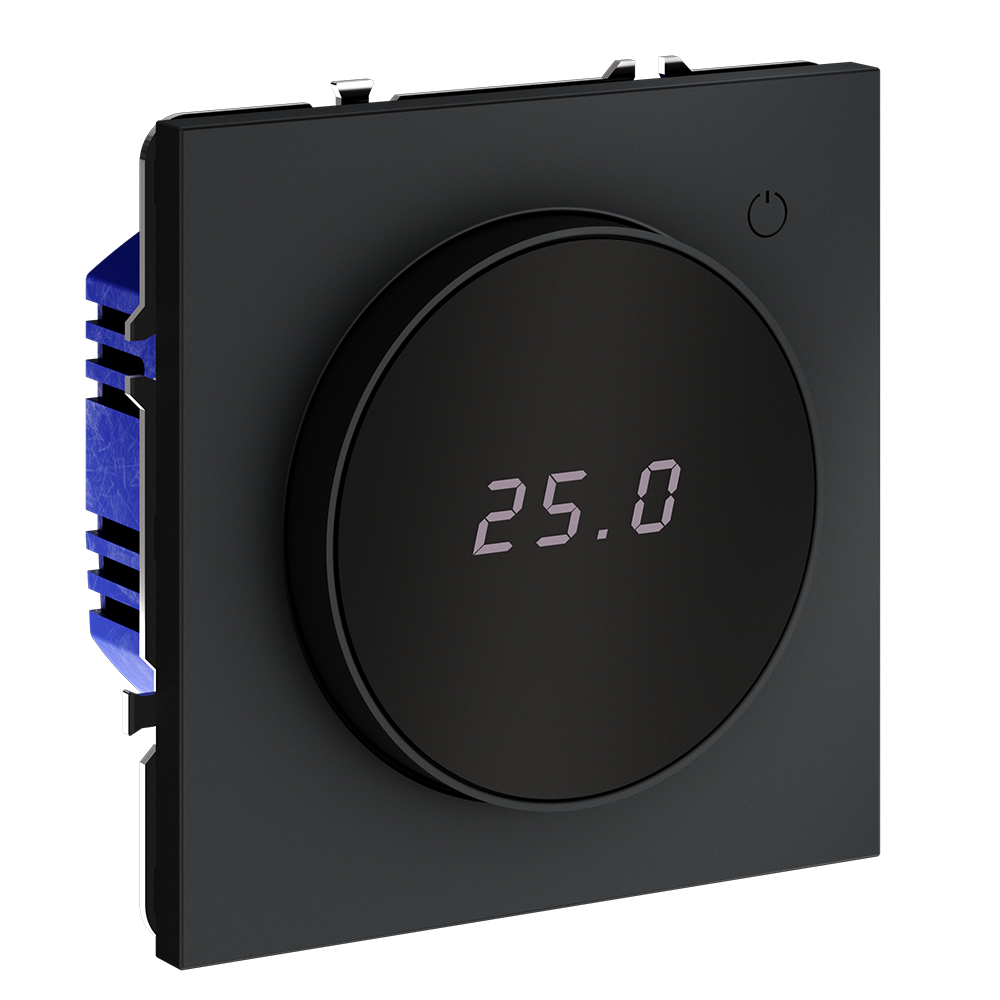 Терморегулятор электронный Voltum S70 с индикацией и датчиком, для теплого пола Графит VLS070107 — изображение 2