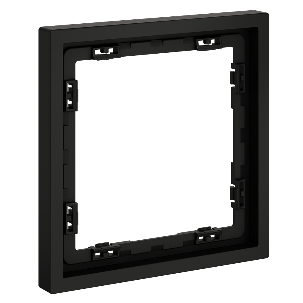 Рамка пластиковая Voltum S70 на 1 пост Черный матовый VLS100108 — изображение 2