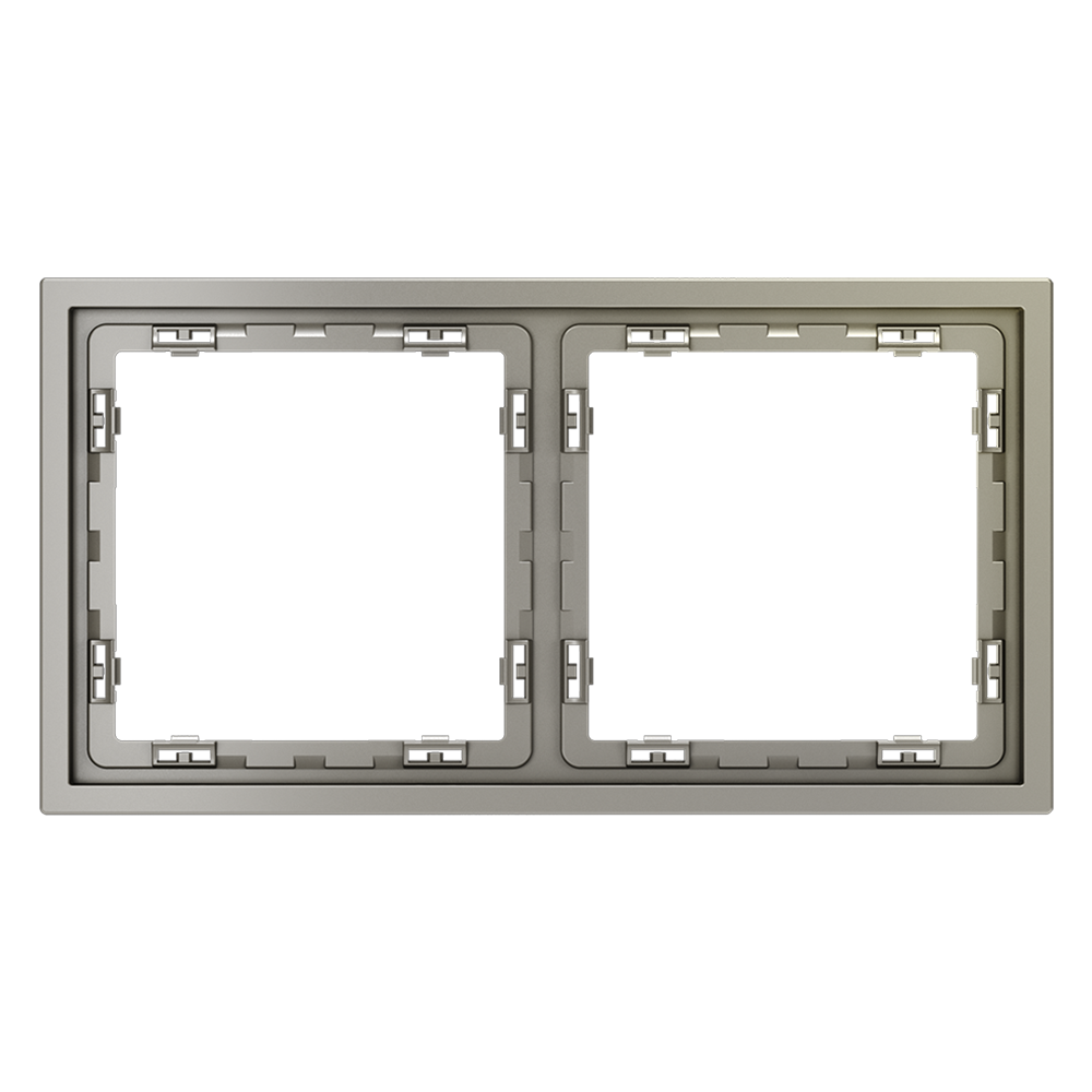 Рамка пластиковая Voltum S70 на 2 поста Шелк глянцевый VLS100204