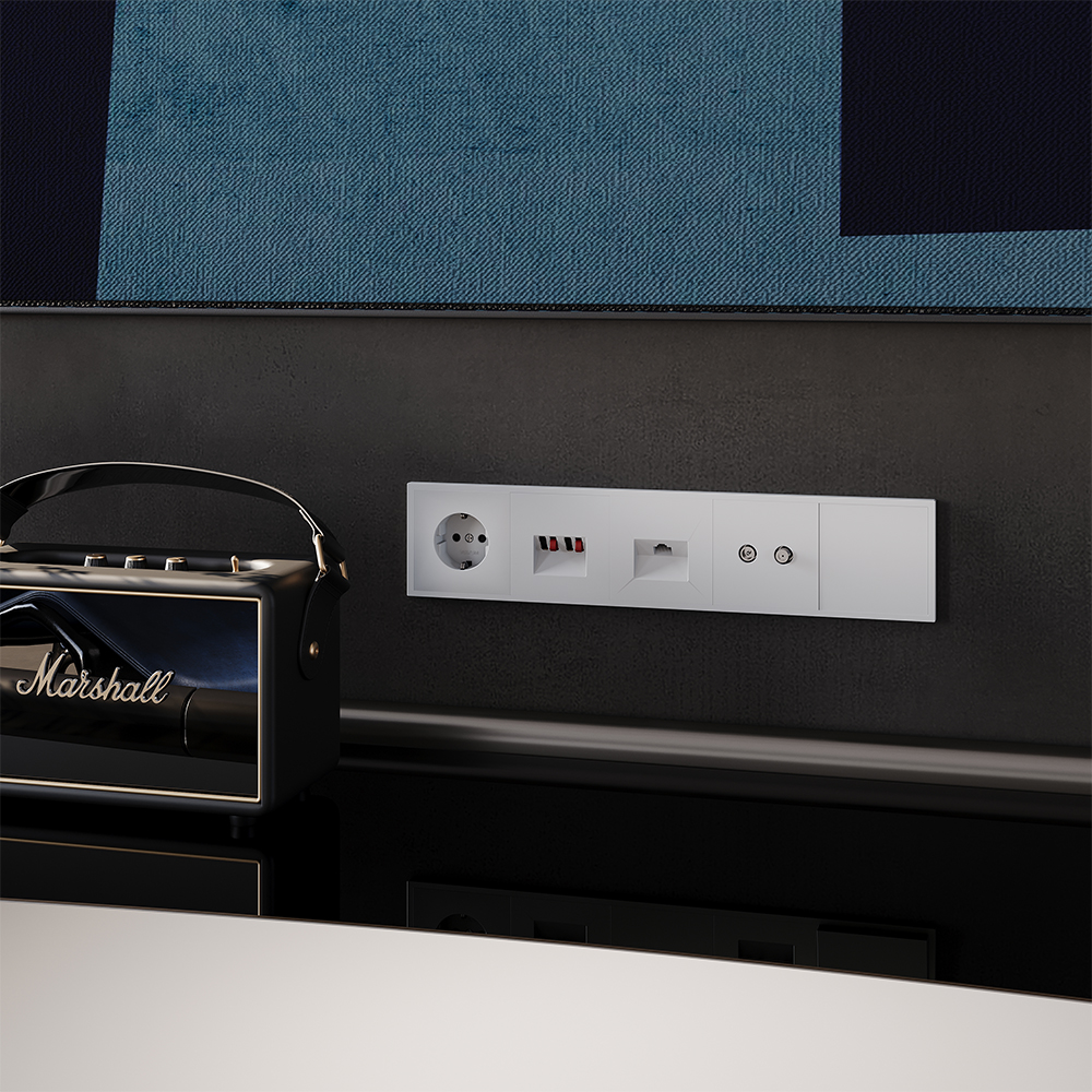 Рамка пластиковая Voltum S70 на 5 постов Белый матовый VLS100502 — изображение 3