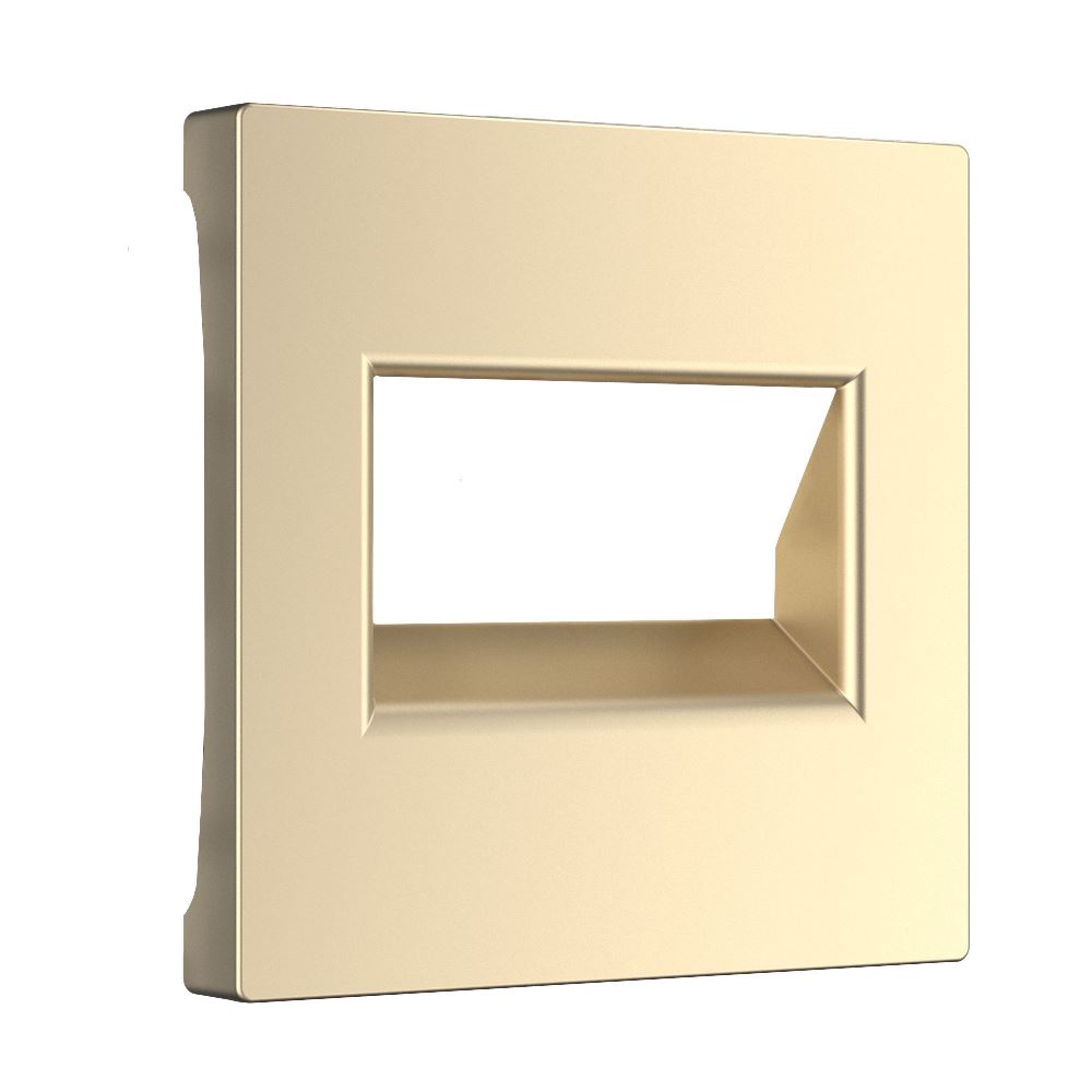 Накладка для двойной розетки Еthernet Werkel RJ-45 Шампань W1191111