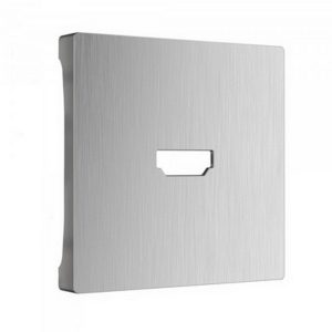 Накладка для розетки HDMI Werkel Серебряный рифленый W1196009