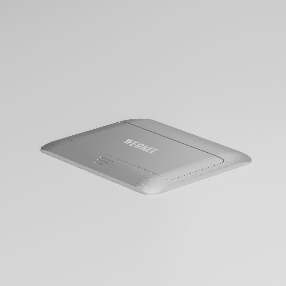 Выдвижной розеточный блок Werkel на 4 модуля Серебряный W8074065 — изображение 2